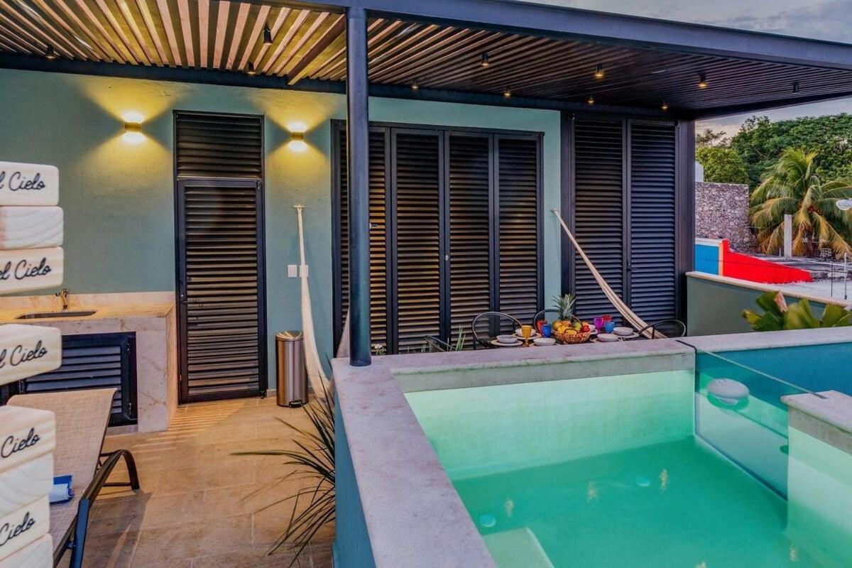 Rincon Del Cielo Rooftop With Glass Walled Pool Mérida Eksteriør billede